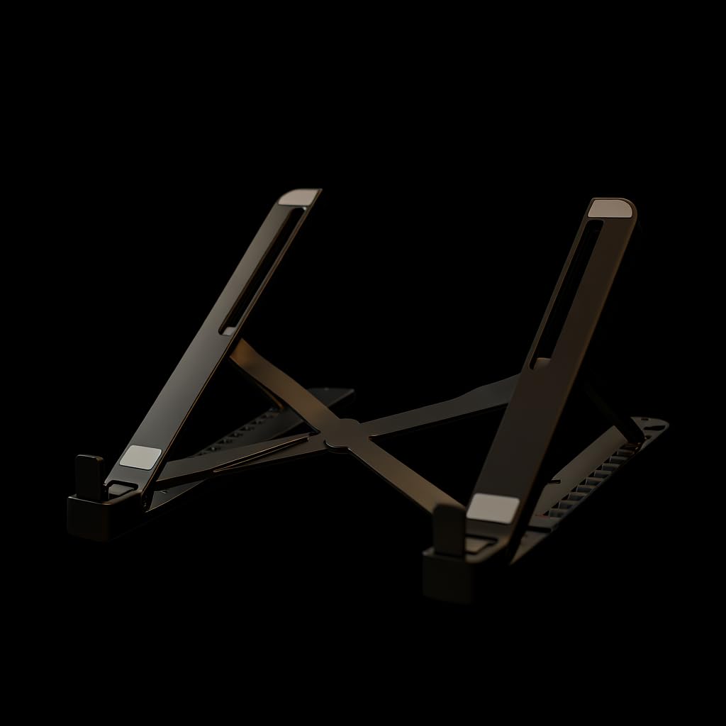 Laptop Bracket | Aluminum Alloy Heat Dissipation & Height Adjustment Desktop Stand for Desktop, Phone, Tablet | Portable 28cm Foldable 13-Speed | Lightweight 215g 8 41JaAsjOy9L. SL1024