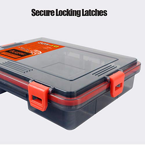 Caixa de pesca, Andoer 11 compartimentos caixa de equipamento de pesca à prova d'água isca de pesca