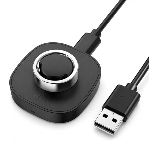 Image of Charger Compatible with Ou-ra Ring Gen3 Size 13 - Fast Charging Dock for Gen 3 Horizon & Heritage Smart Ring, Replacement Charging Base with USB-C Cable, Portable Travel Charger