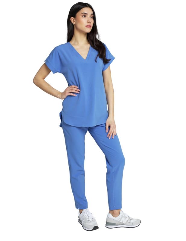 Pantaloni medici da donna per il medico e la cura – Pantaloni da lavoro per la medicina elegante e confortevole con elastico – Abbigliamento professionale