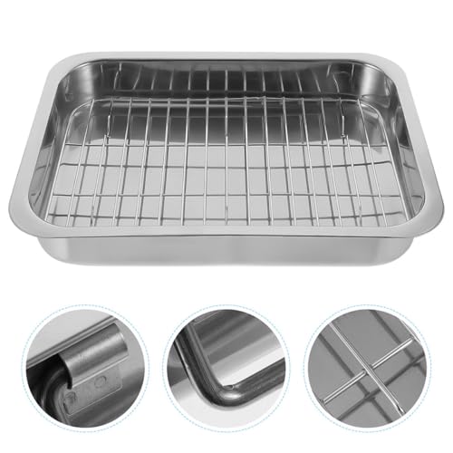 Ensemble de plaques de cuisson rectangulaires en acier de qualité - 7