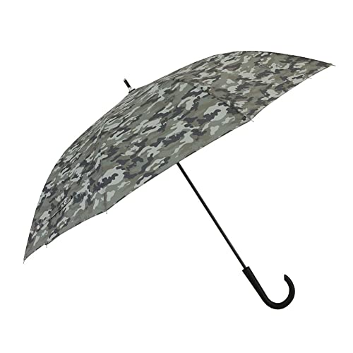 小川(Ogawa) 雨傘 長傘 メンズ 傘 丈夫 グラスファイバー骨 65cm 8本骨 ピーナッツ スヌーピー 迷彩 ジャンプ式 埋め込みボタン はっ水 85731