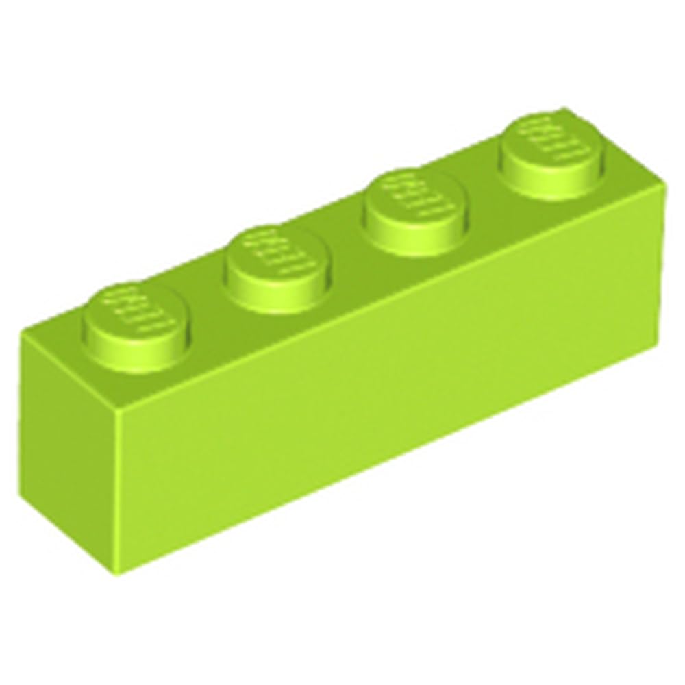 LEGO Brick 1x4, Part 3010, Classic Building Element, Part 3010, Choose Your Colour (Lime, 10, Bricks) โ image 1