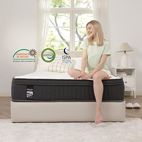 Himmline Full Mattress, 10 Inch Hybrid Mattress, Gel Memory Foam And Pocket Spring Full Bed Mattress In A Box, Medium Feel, Cooler Sleep & Pressure Relief, 54”*75”, 120 Nights Risk-Free Trial #TOP7