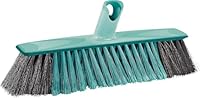Leifheit Allround Besen Xtra Clean 30 cm mit X-Borsten, Kehrbesen mit Borsten aus Kunststofffaser, Besen mit schräger Stielanbindung, Besenkopf ohne Stiel, Kehrer mit Click-System