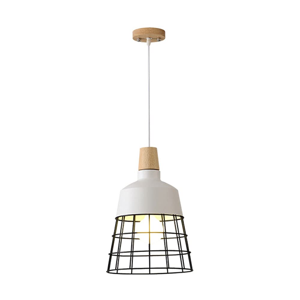Lustre d'art en bois simple pour éclairage décoratif de comptoir - 8