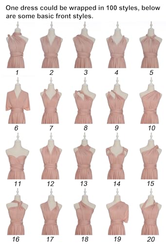 Edaydress Convertible Warp Maxi Dress Multi Way Wear Party Wedding Bridesmaid Long Dresses2