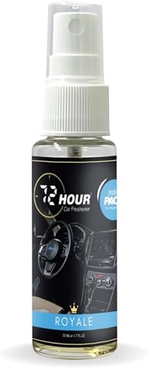 72hour Royale Mini Pack Crown Series Car Perfume 20ml – Long Lasting Premium Fragrance – Multipurpose Air Freshener for Ca...