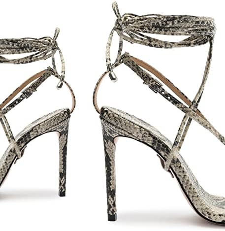 SCHUTZ Women's Vikki T-Strap Lace Up Heeled Sandal Review | Image 2