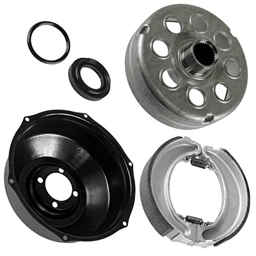 Caltric Rear Brake Drum With Cover And Shoe Compatible With Honda Fourtrax 300 Trx300Fw 4X4 1988 1989 1990-2000 #TOP7