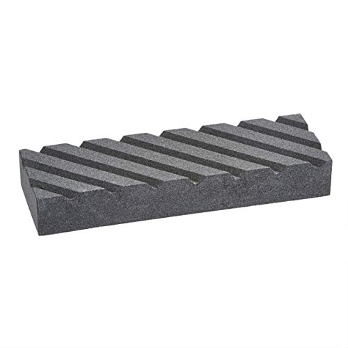 Foto von Amazon Basics Messerschärfstein-Set, 3 stück, doppelseitig, Körnung 400/1000 und 3000/8000, Abflachungsstein mit rutschfester Bambusunterseite, mehrfarbig, 22.5 x 15.2 x 7.3 cm
