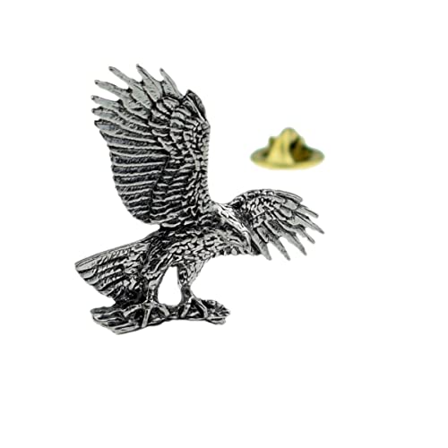 Ashton and Finch Pin de solapa de peltre inglés Hawk Eagle Falcon Bird, Metal