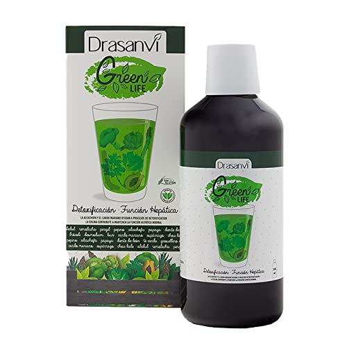 En Oferta Drasanvi Green Life - Alcachofa + Cardo Mariano + Té Verde + Colina + Diente De León - Ayuda A La Salud Hepática Y Tiene Acción Detoxificante - 500Ml