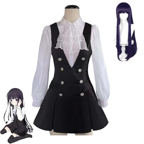 白鬼院凜々蝶 コスプレ衣装 いぬぼくシークレットサービス 制服 フルセット ウィッグ付き cosplay コスチューム アニメ同型 変装 仮装 学園祭 クリスマス プレゼント 文化祭 イベント パーティー (衣装＋ウィッグ,S)（Amazon）