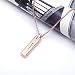 VEAQEE for Flex 2 Bands Jewely Necklace Stainless Steel Accessory Metal Pendant for Flex 2 Tracker (Rose Gold)