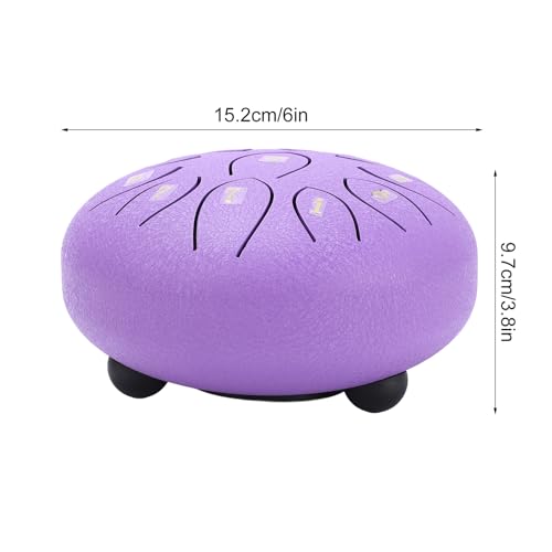 Tambor Steel Tongue 6in 11 Tonos Mini Percusión miniatura 3