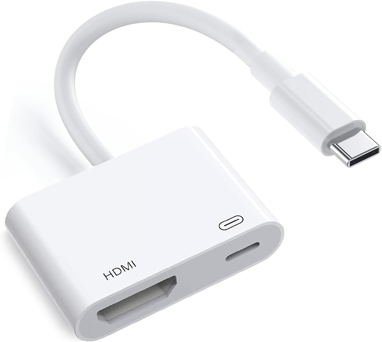 [MFi Certified] USB C to HDMI Adapter for iPhone 17 16 15 to TV, 4K@60Hz Type-C to HDMI Adapter with 100W Fast Charging Port for iPhone 17/17 Pro/17 Pro Max/Air/16 15 Pro Max to HDTV Projector Monitor