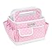 Everything Mary Pink Desktop Tote Storage Organizer - Bin for Tools, Crafts, Home, Garage, Make-Up, Office Desk, Nursery - Tote for Crafts, Brushes, Thread, Arts and Craft Supplies for Travel