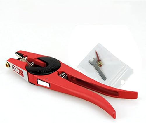 Miniatura 3 de Red Ganado Animal Ear Tag Alicates Aplicador Puncher Tagger para cerdo, oveja, cabra, perro