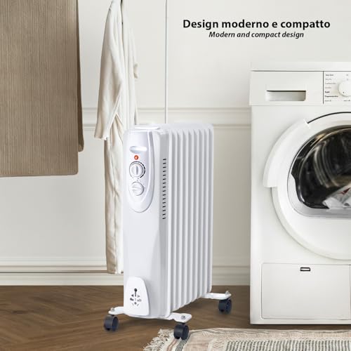 Ölkühler, 9 Elemente, 2000W. Weiß