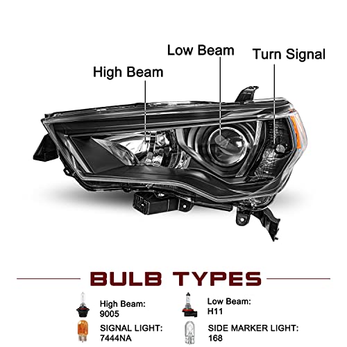 Image of JSBOYAT Halogen Headlight Assembly Fits for 2014-2020 Toyota 4Runner
