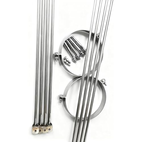 Support tuyau cheminée inox 225 mm de qualité durable - 3