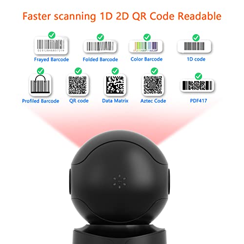Netumscan Automatic Omnidirectional Desktop Barcode Scanner, Hands-Free Usb Wired Qr Barcode Reader thumb #2