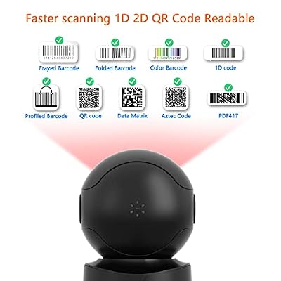 NetumScan Automatic Omnidirectional Desktop Barcode Scanner, Hands-Free USB Wired QR Barcode Reader, 1D 2D Bar Code Image Sensing for Warehouse, Supermarket, Retail Store, Bookstore Pos System