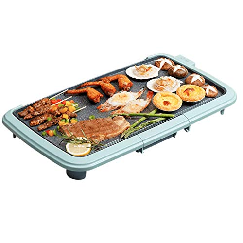 Rauchfreier Grill im Innenbereich, 1500 W elektrische Grillpfanne, multifunktionaler Tischgrill, Antihaft-Kochflächen, Temperatureinstellung,