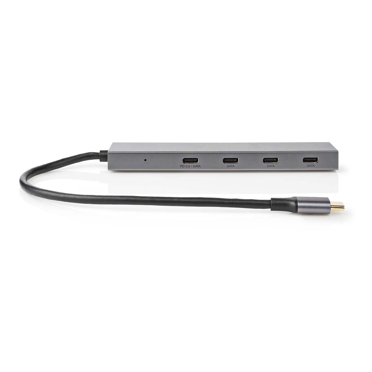 Nedis UHUBU3470AT hub & concentrateur USB 3.2 Gen 2 (3.1 Gen 2) Type-C 10000 Mbit/s Anthracite