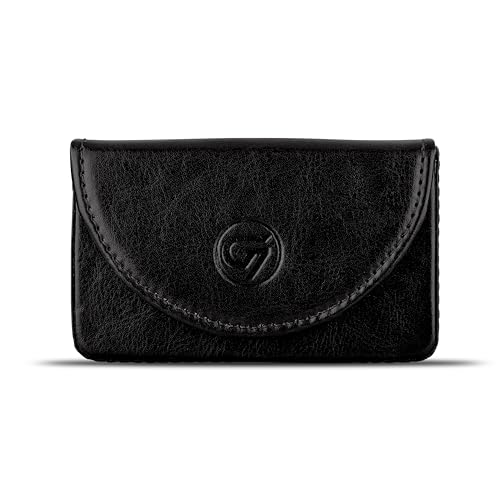 G-7 Leather House Premium Leather Wallet for Men Slim Card Holder with Magnetic Flap Closure Stylish & Compact Pocket Wallet (Black 02)