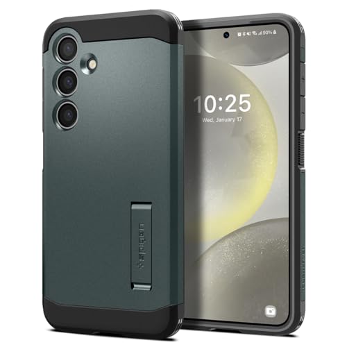 Spigen Tough Armor Coque Compatible avec Samsung Galaxy S24 5G - Vert