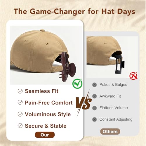 Pinzas para cabello tipo garra con diseño para gorra baseball miniatura 4