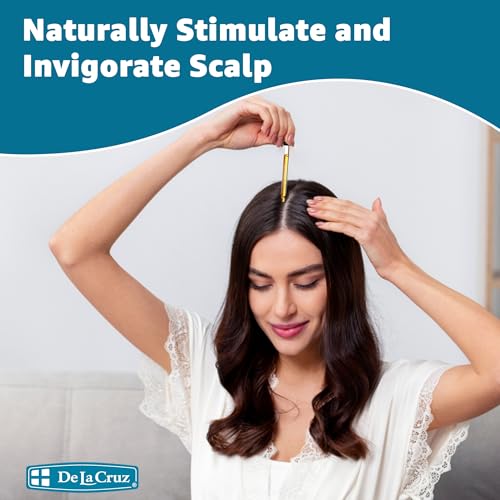De La Cruz Rosemary Mint Oil Blend for Hair & Scalp - Revitalizing Blend with Castor, Avocado and Olive Oil - Naturally Moisturizing Rosemary Hair Oil - 2 FL OZ - Thumbnail 6