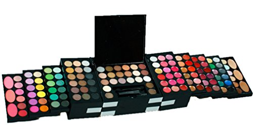 RoseFlower® Pro 144 Colors Shimmer and Matte Eyeshadow All In One Makeup Kit Cosmetic Contouring Palette (With Blusher and Eyebrow Powder)
