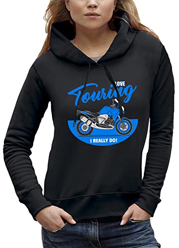 Sweat à capuche moto trail femme fini le froid en voyage motarde