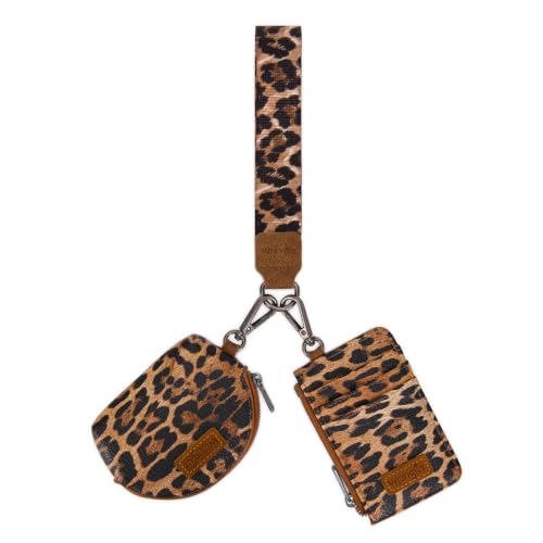 Montana West Wrangler Keychain Wristlet Wallets for Women Western Dual Pouch Wristlet Credit Card Holder Wallet