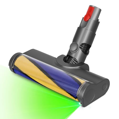 MoPei Cepillo Suave LED para Suelos Duros Compatible con Dyson V12 Detect Slim, Ilumina el Polvo Oculto en el Parquet