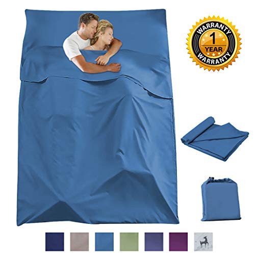 Sleeping Bag Liner Camping Travel Home Bed Sheet Lightweight Breathable Hotel Compact Sacks