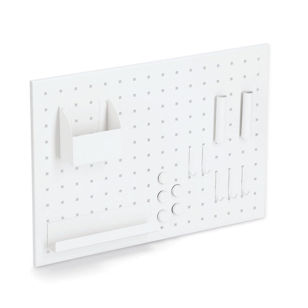 Zeller 11138 Memoboard m. Utensilien, Metall, weiß, ca. 50 x 35 cm