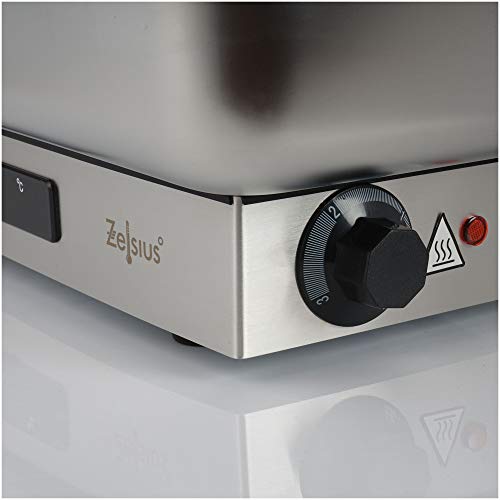 Zelsius elektrischer Edelstahl Chafing Dish für GN 1/1 | 9 Liter | bis 80°C mit Display | Speisenwärmer Büffetwärmer… – Bild 4