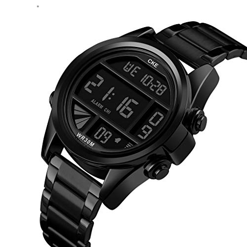 Cke Men's Digital Watch Large Face Wrist Watches For Men With Stopwatch Alarm #TOP2
