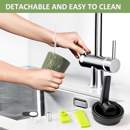 Hookah Set with Hookah Accessories, Portable Travel Shisha, Mini Shisha with Coffee Cup Design - Image 5