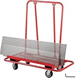 VEVOR Drywall Cart, 45.3'L × 21.7'W × 31.5'H Drywall Sheet Carts with 2200 LBS/1 Ton Load Capacity, Heavy Duty Plasterboard Trolley w/ Four 5' Wheels, Service Dolly for Handling Sheetrock Sheet Panel