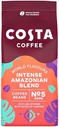 Costa Intensely Dark Amazonian Blend Coffee Beans 200g