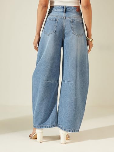 Image of Miss Chase Women's Skinny High Rise Cropped Stretchable Denim Jeans