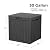 Yardgrace 35 Gallon Waterproof Large Resin Deck Box Indoor/Outdoor Lockable Storage Container and Seating for Garden, Pool, and Patio (35 Gallon, Black)