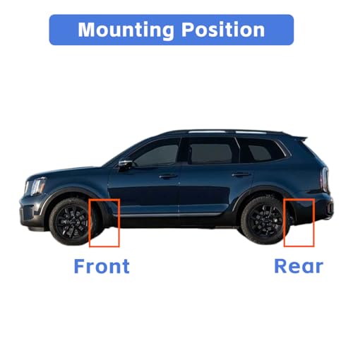 Image of Mud Flaps for 2020 2021 2022 2023 2024 2025 2026 kia Telluride Mudflaps Mud Splash Guards, No-Drill Installation, Protects Against Rocks and Debris, Set of 4PCS MudGuards Exterior Accessories