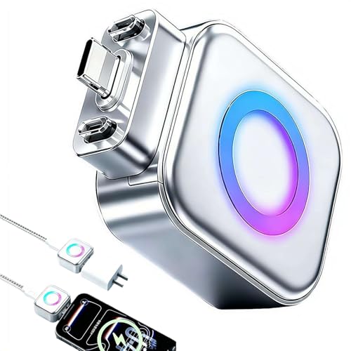 140W Smart Auto Stop Charging Adapter, AI Full-Charge Disconnector and Overcharge Protection USB Adapter, Universal Overcharge Protection for Smartphone, Tablet, Laptop, Battery Care Power Splitter