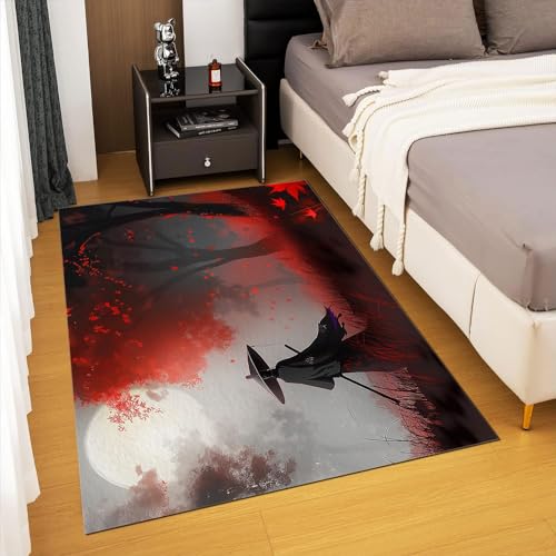 Tapis de salon japonais samouraï 80x150cm aux finitions soignées pour ado - 6